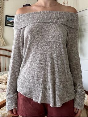 Off-Shoulder Maurices Knit Sweater